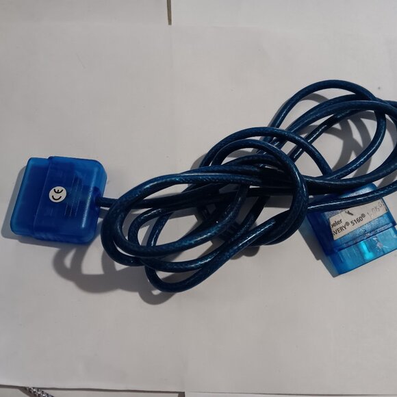 PS2 Controller Extension Cable Light Blue Playstation Cord - Picture 1 of 1